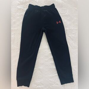 Under Armour Kids Black and Red Joggers